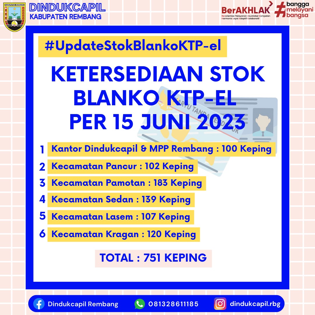 stok blangko tgl 15 juni 2023