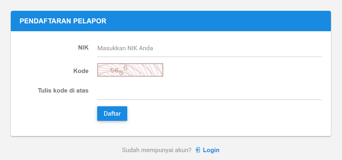 Pendaftaran baru Dindukcapil - Website Desa Mojorembun Kaliori Rembang