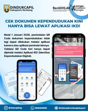 Cek QR Code Dokumen Kependudukan Kini Hanya Bisa Lewat Aplikasi IKD!